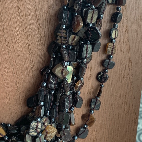 Coldwater Creek multi strand statement necklace - Picture 4 of 5